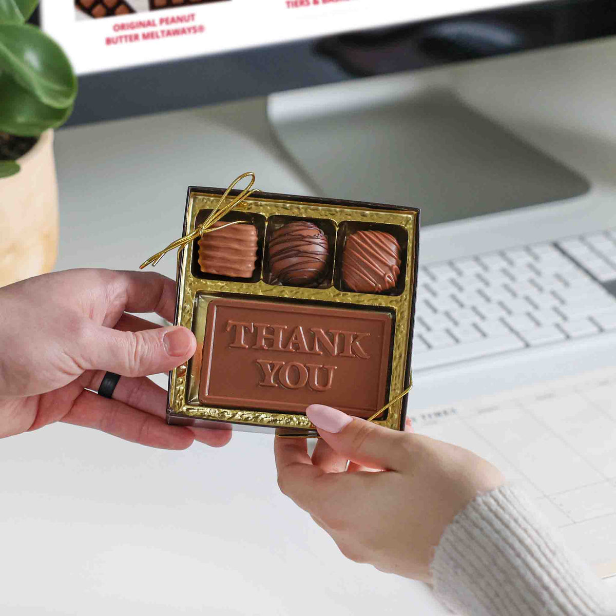 Business Card Plus with Thank You Logo 2.5 oz.