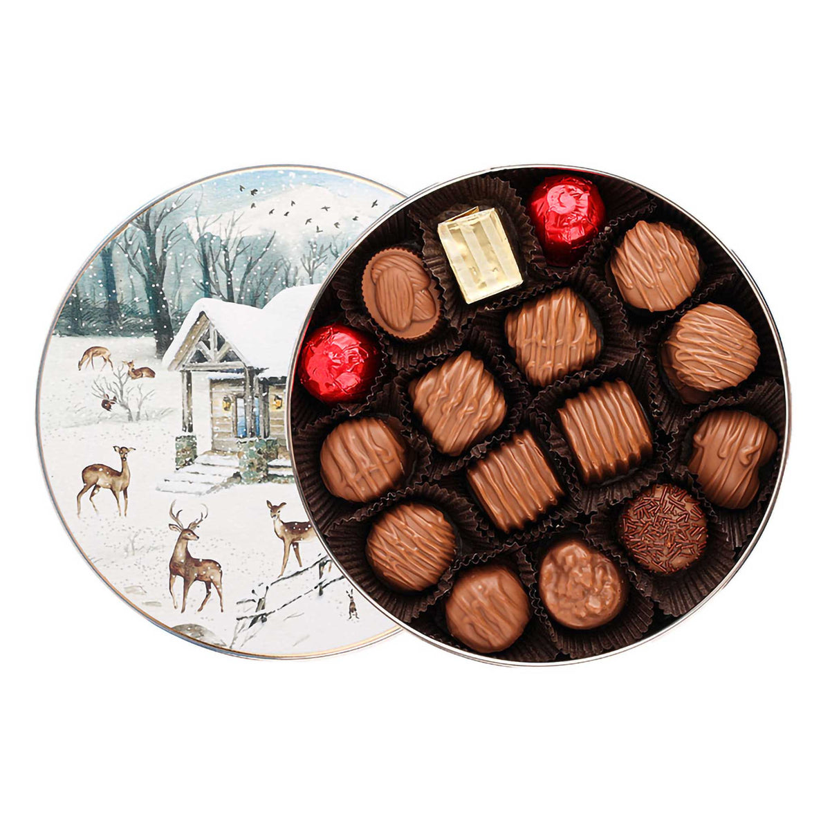 Christmas Tin- Deluxe Assortment 16 oz.