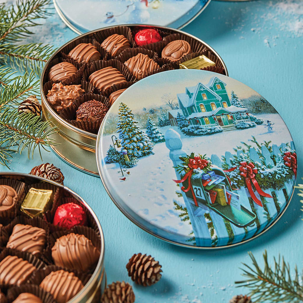 Christmas Tin- Deluxe Assortment 16 oz.