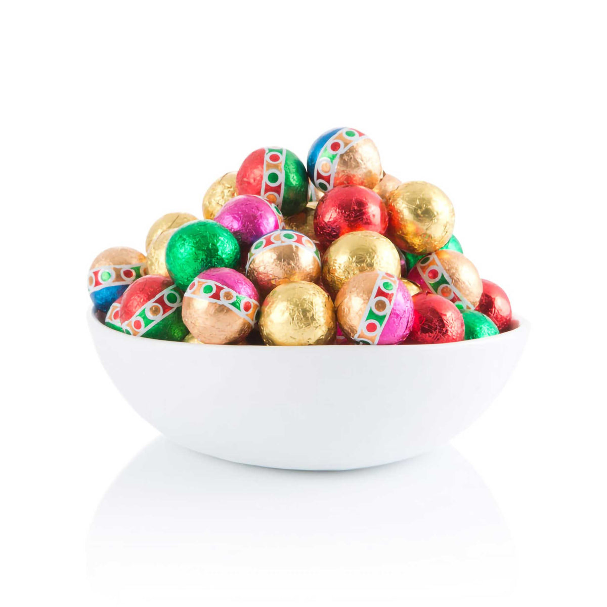 Solid Chocolate Christmas Balls Milk 8 oz.
