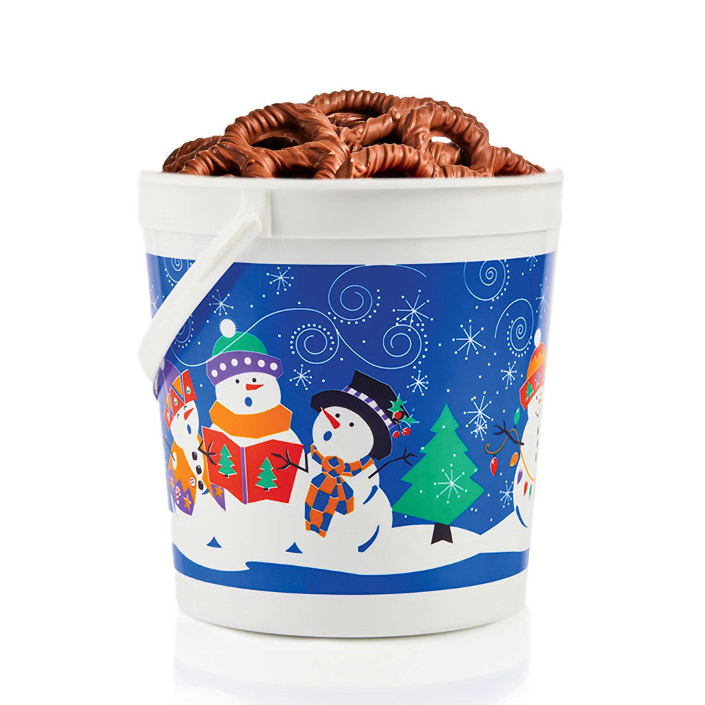 Holiday Pretzel Pail Milk 16 oz.